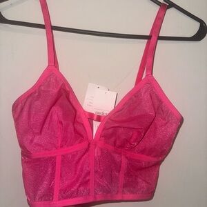 Auden Pink Mesh Bralette